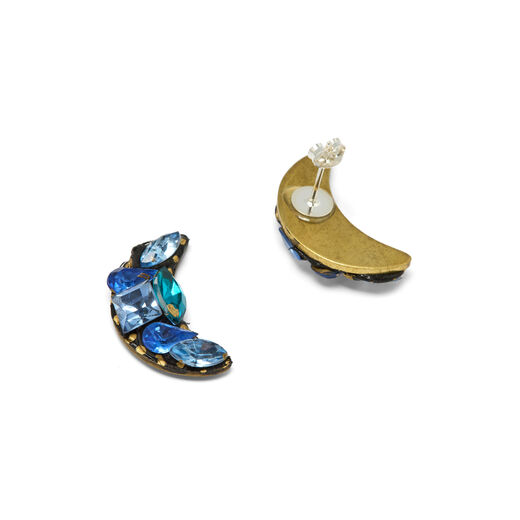 Mini moon mosaic stud earrings by Annie Sherburne - assorted